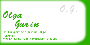 olga gurin business card